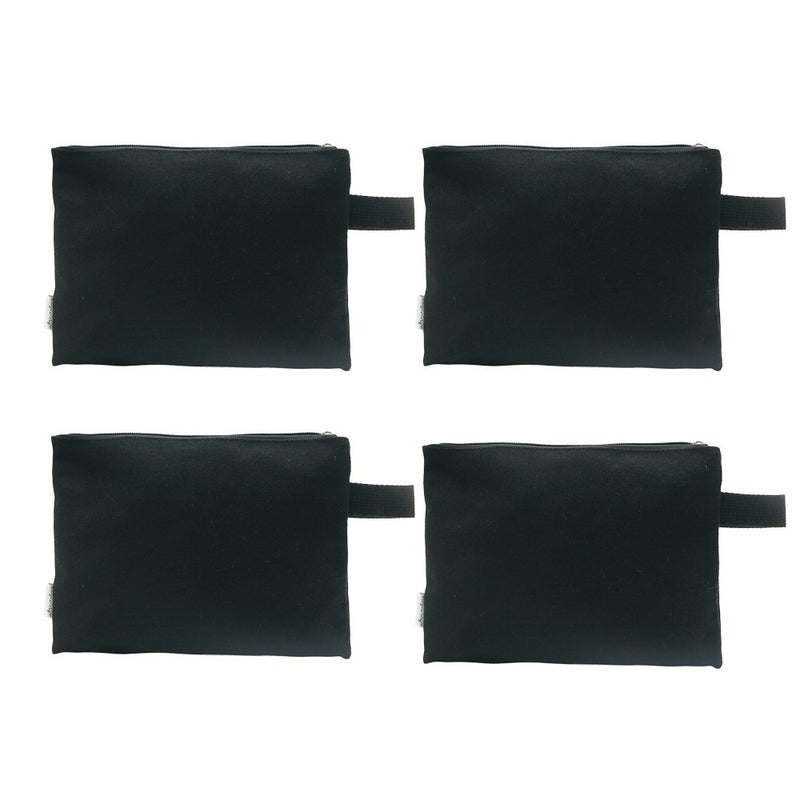 Augbunny 100% Cotton 16oz Heavy Duty Multi-purpose Canvas Zipper Tool Bag Organize Storage Pouch 4-pack - Image 2